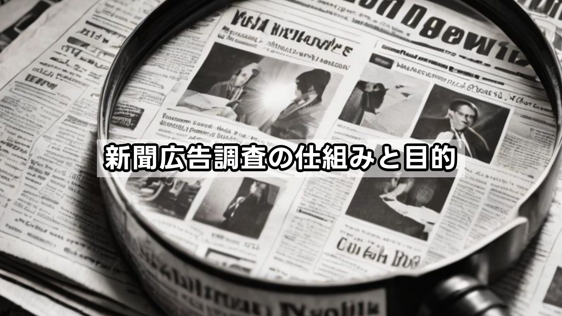 新聞広告調査の仕組みと目的
