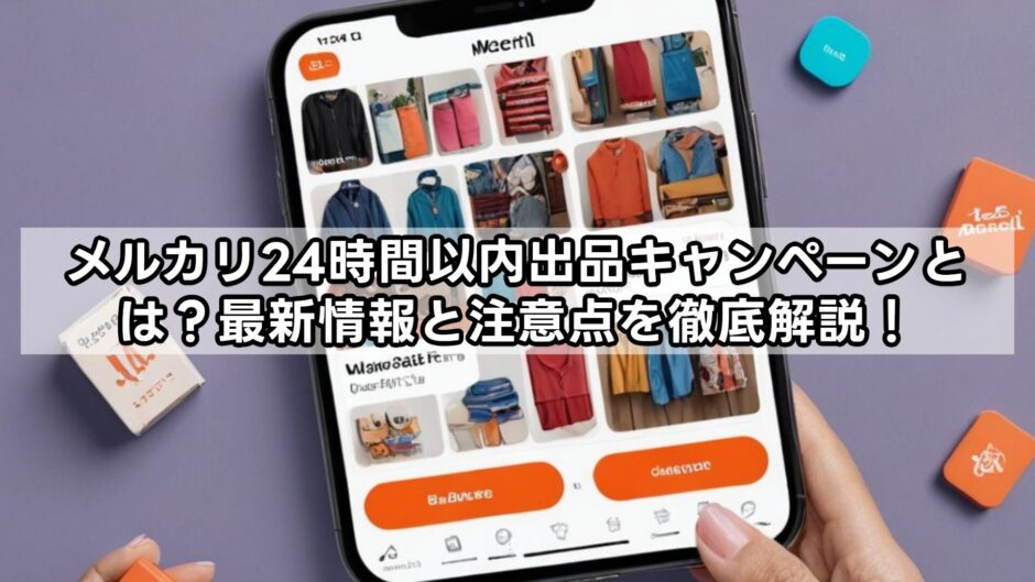 メルカリ24時間以内出品キャンペーンとは？最新情報と注意点を徹底解説！