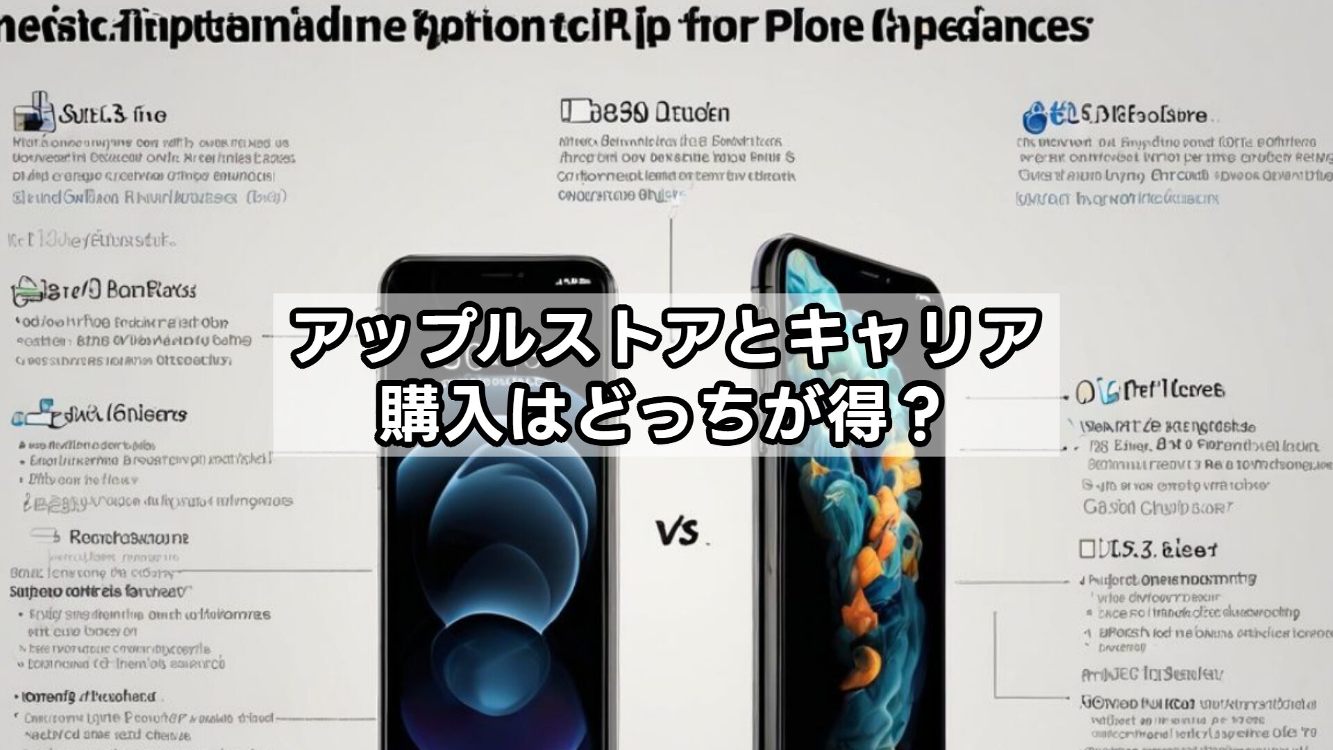 アップルストアとキャリア購入はどっちが得?