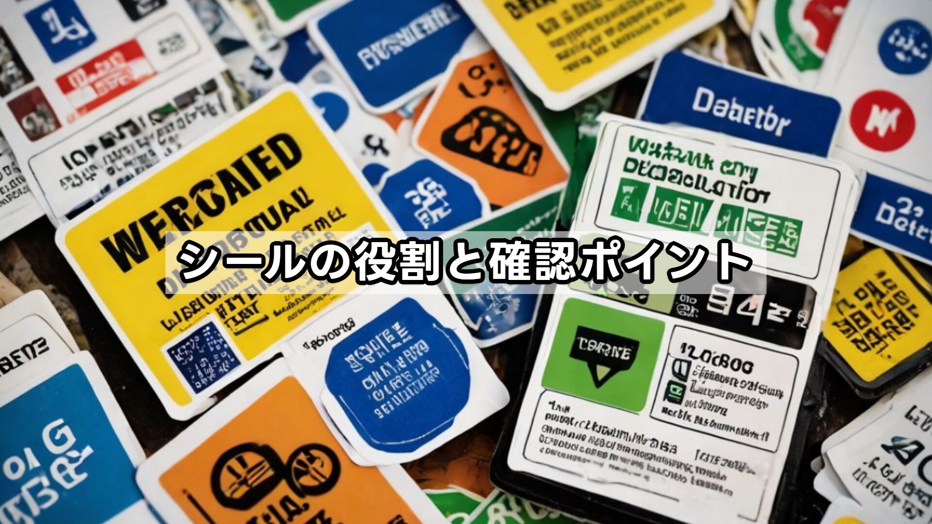 シールの役割と確認ポイント