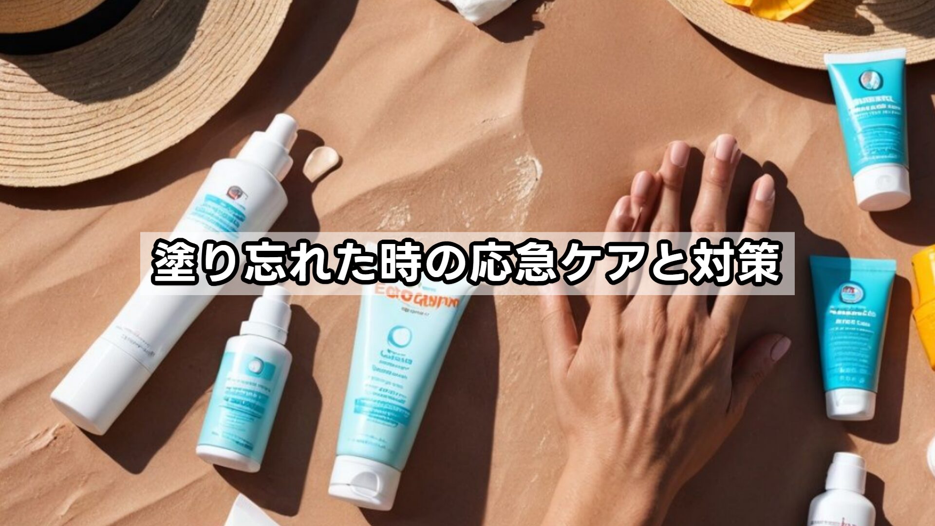 塗り忘れた時の応急ケアと対策