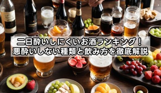 二日酔いしにくいお酒ランキング！悪酔いしない種類と飲み方を徹底解説