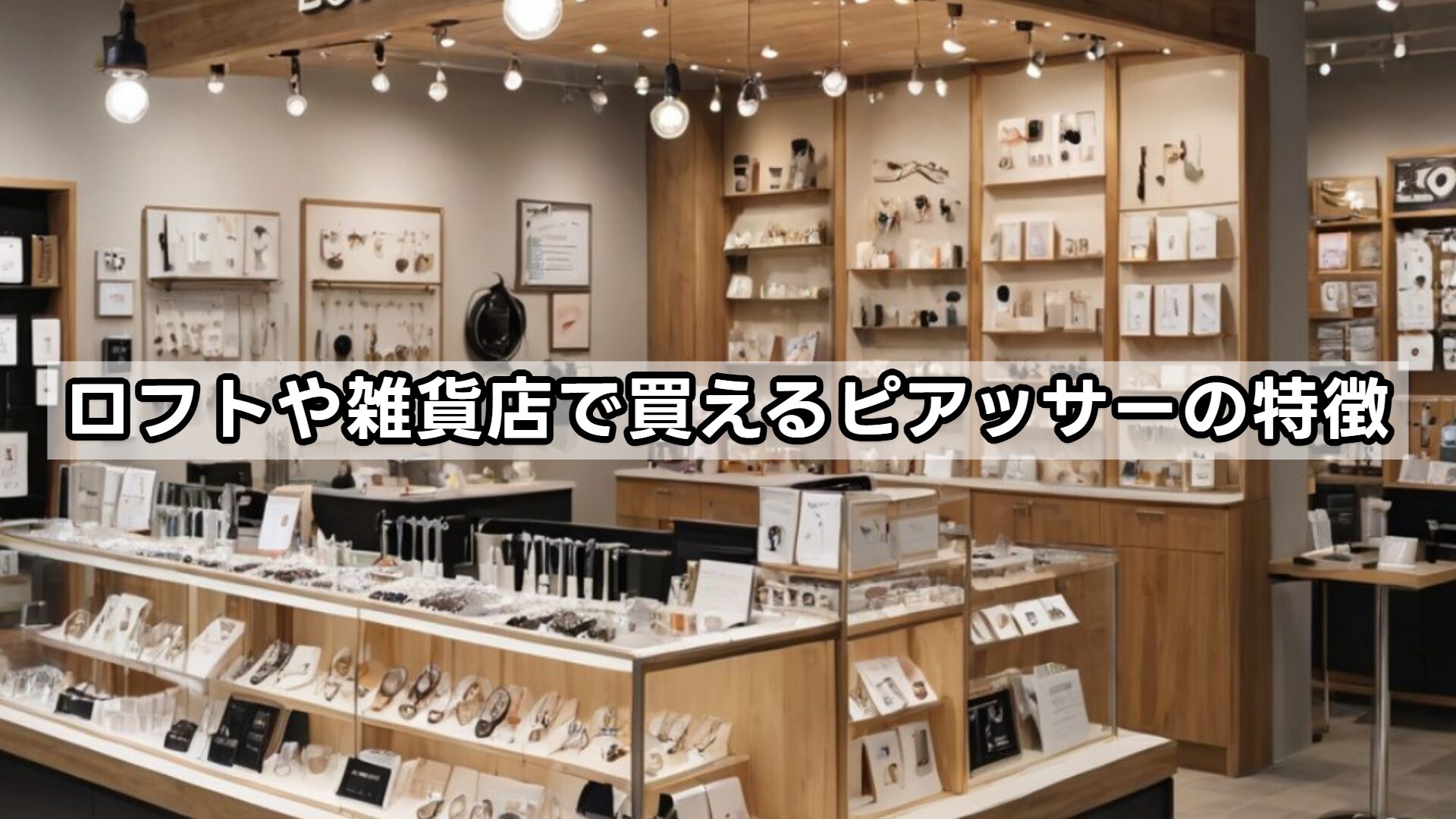 ロフトや雑貨店で買えるピアッサーの特徴