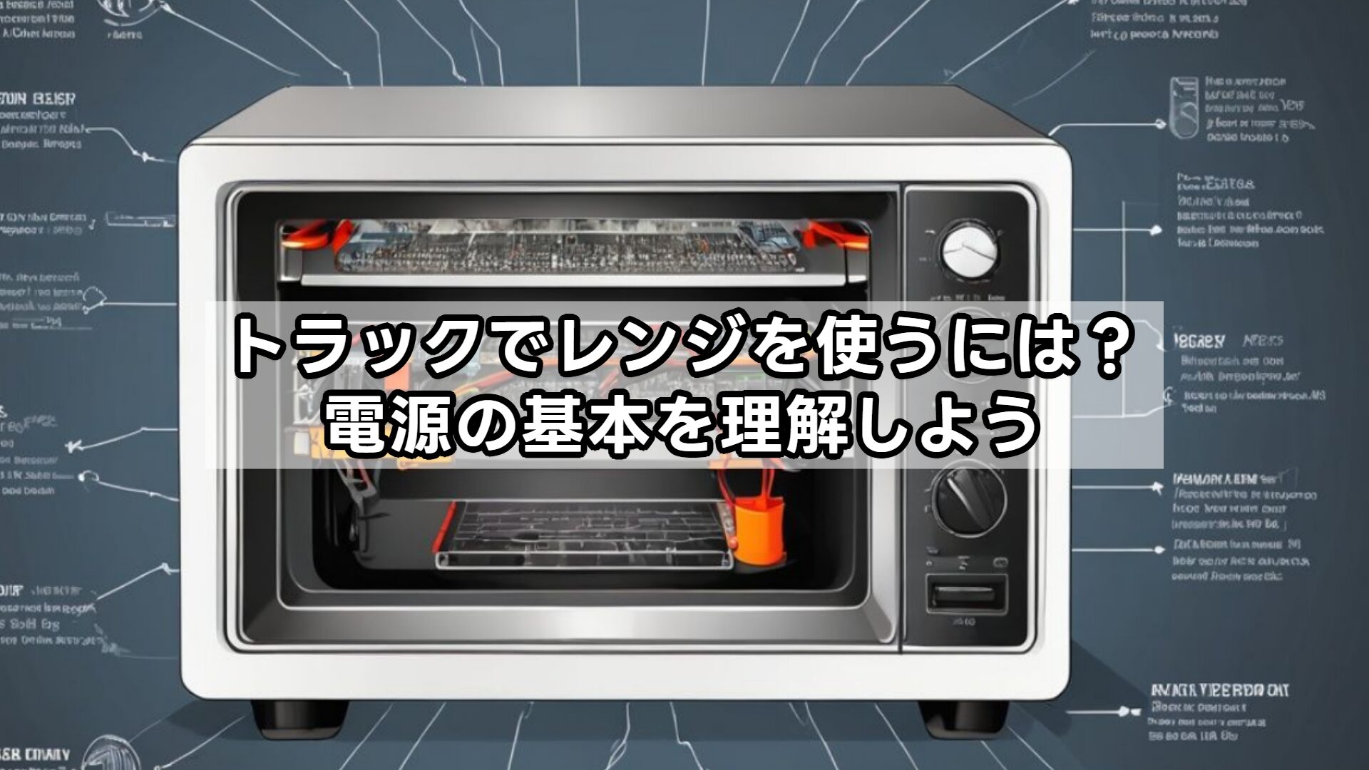 トラックでレンジを使うには?電源の基本を理解しよう