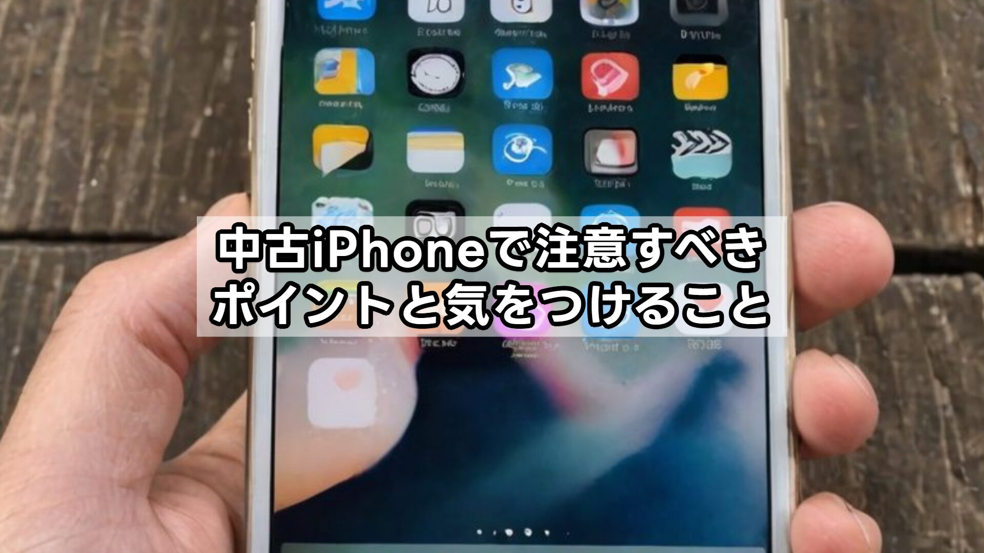 中古iPhoneで注意すべきポイントと気をつけること