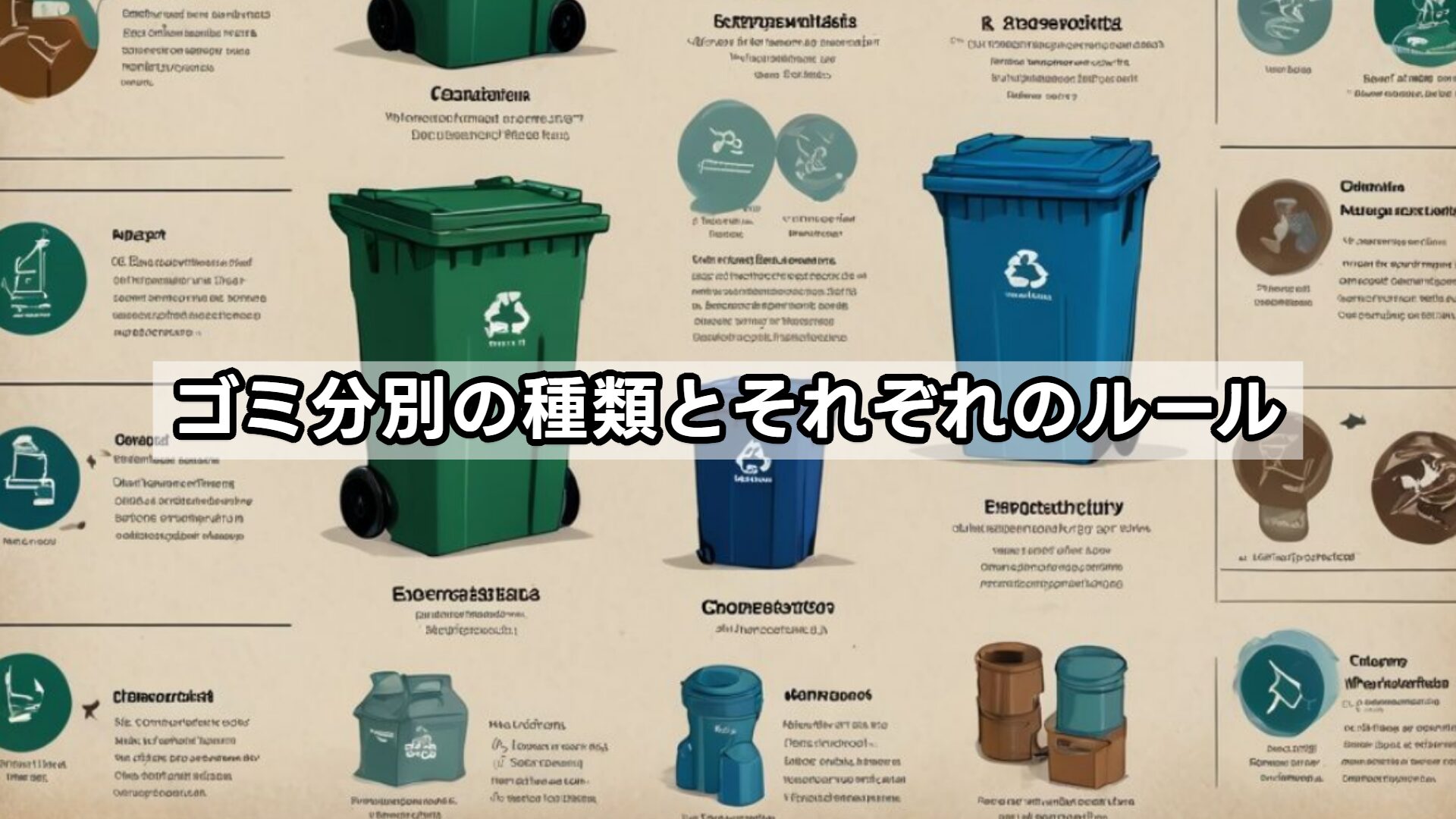 ゴミ分別の種類とそれぞれのルール