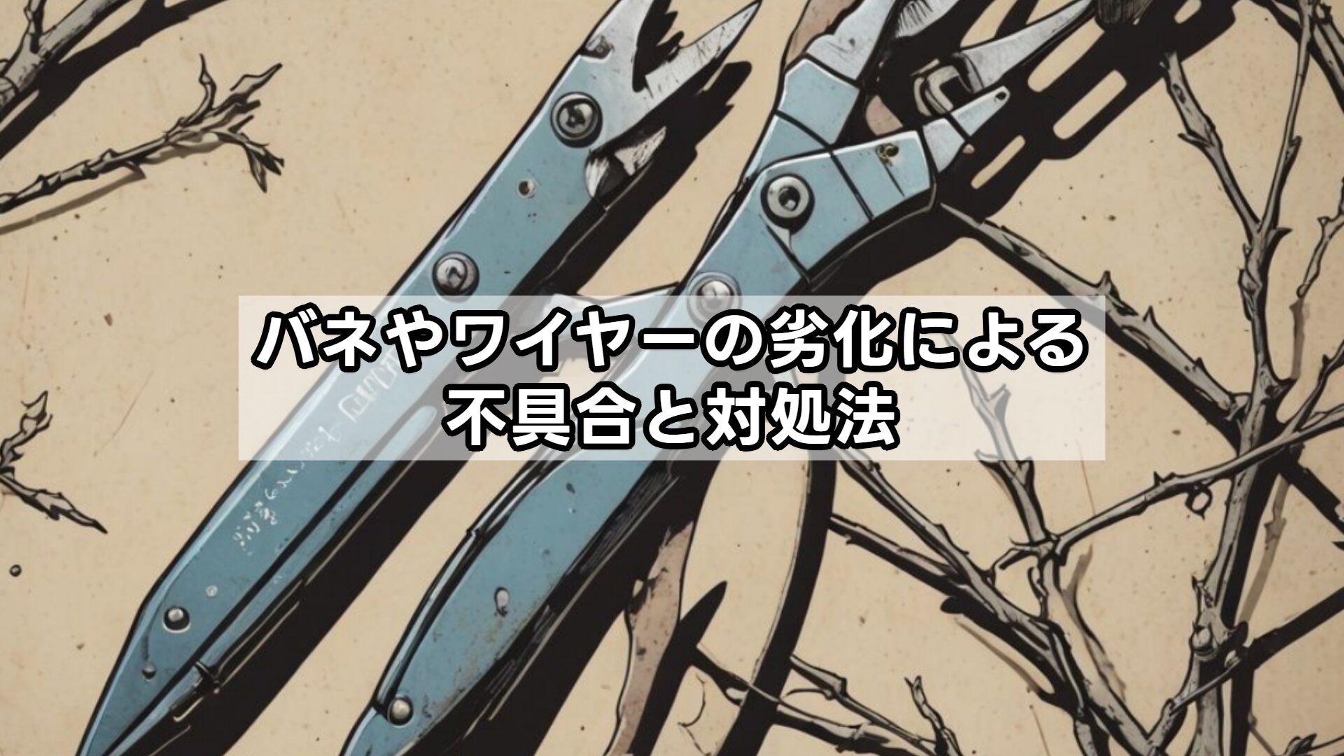 バネやワイヤーの劣化による不具合と対処法