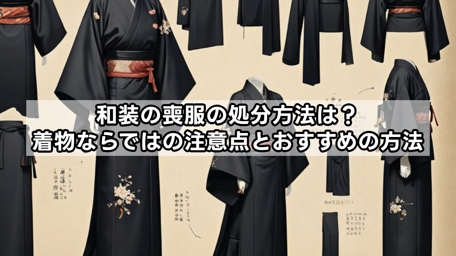 和装の喪服の処分方法は？着物ならではの注意点とおすすめの方法