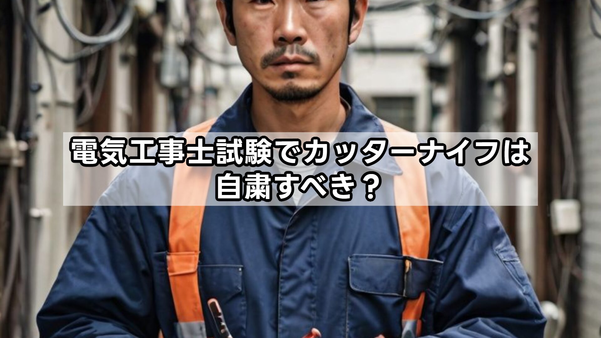 電気工事士試験でカッターナイフは自粛すべき？