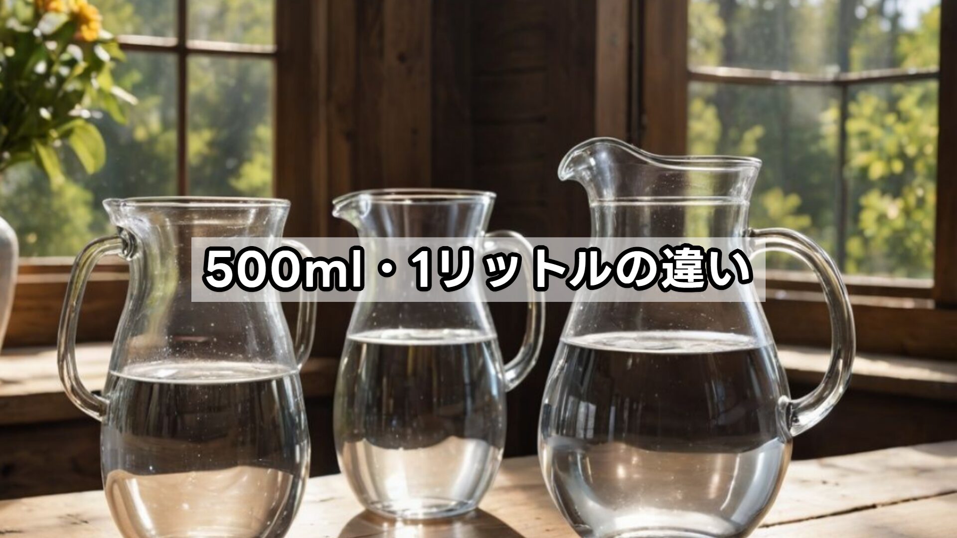 500ml・1リットルの違い
