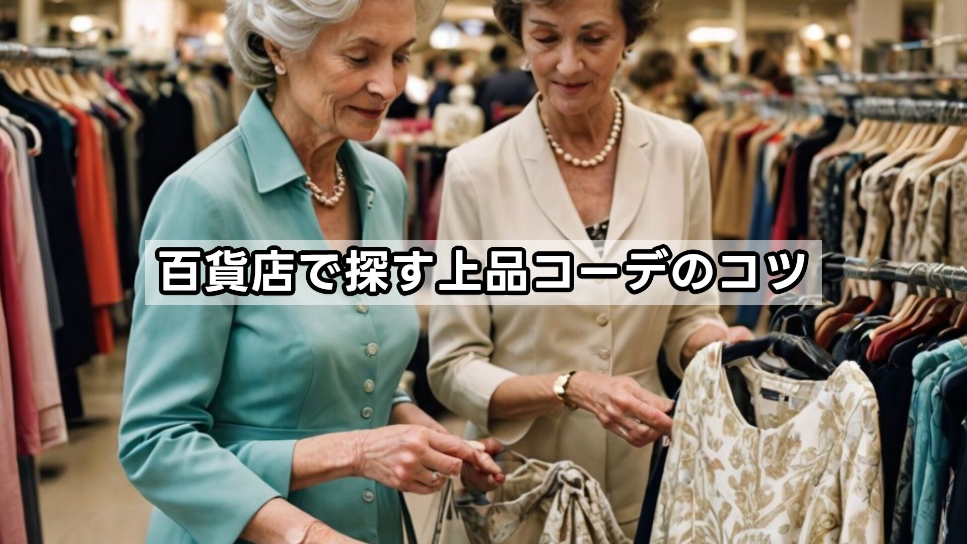 百貨店で探す上品コーデのコツ