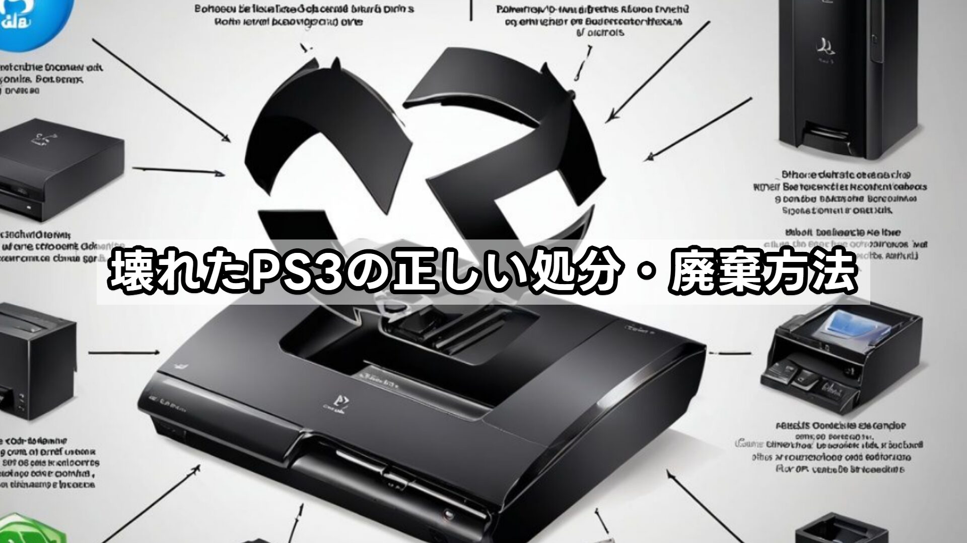 壊れたPS3の正しい処分・廃棄方法