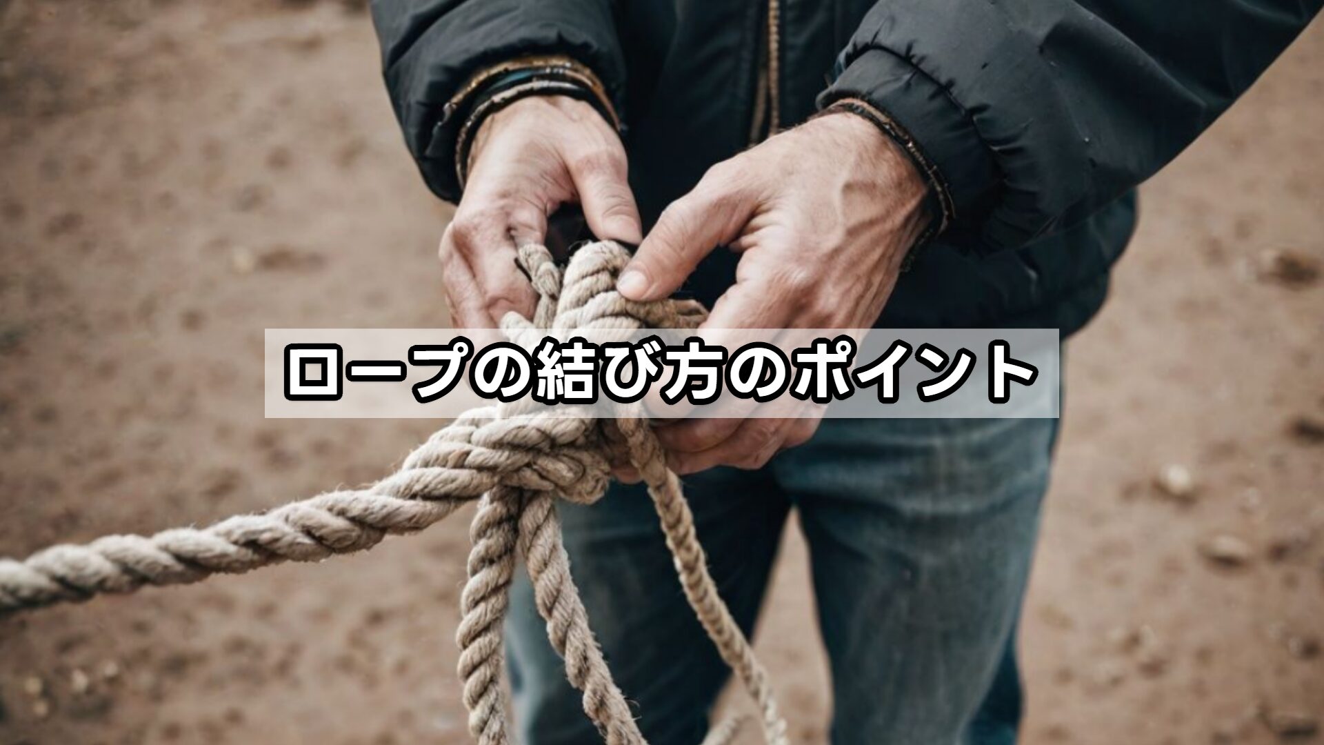 ロープの結び方のポイント