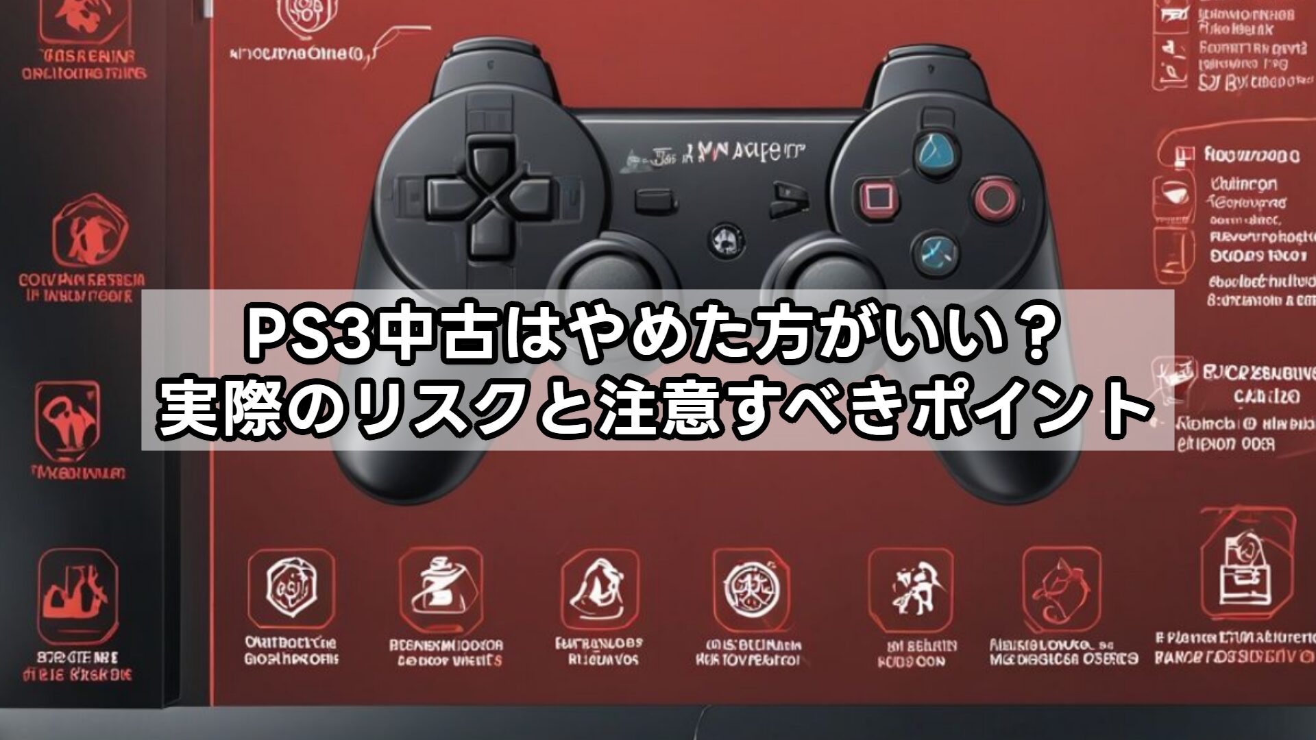 PS3中古はやめた方がいい?実際のリスクと注意すべきポイント