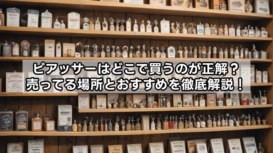 ピアッサーはどこで買うのが正解？売ってる場所とおすすめを徹底解説！
