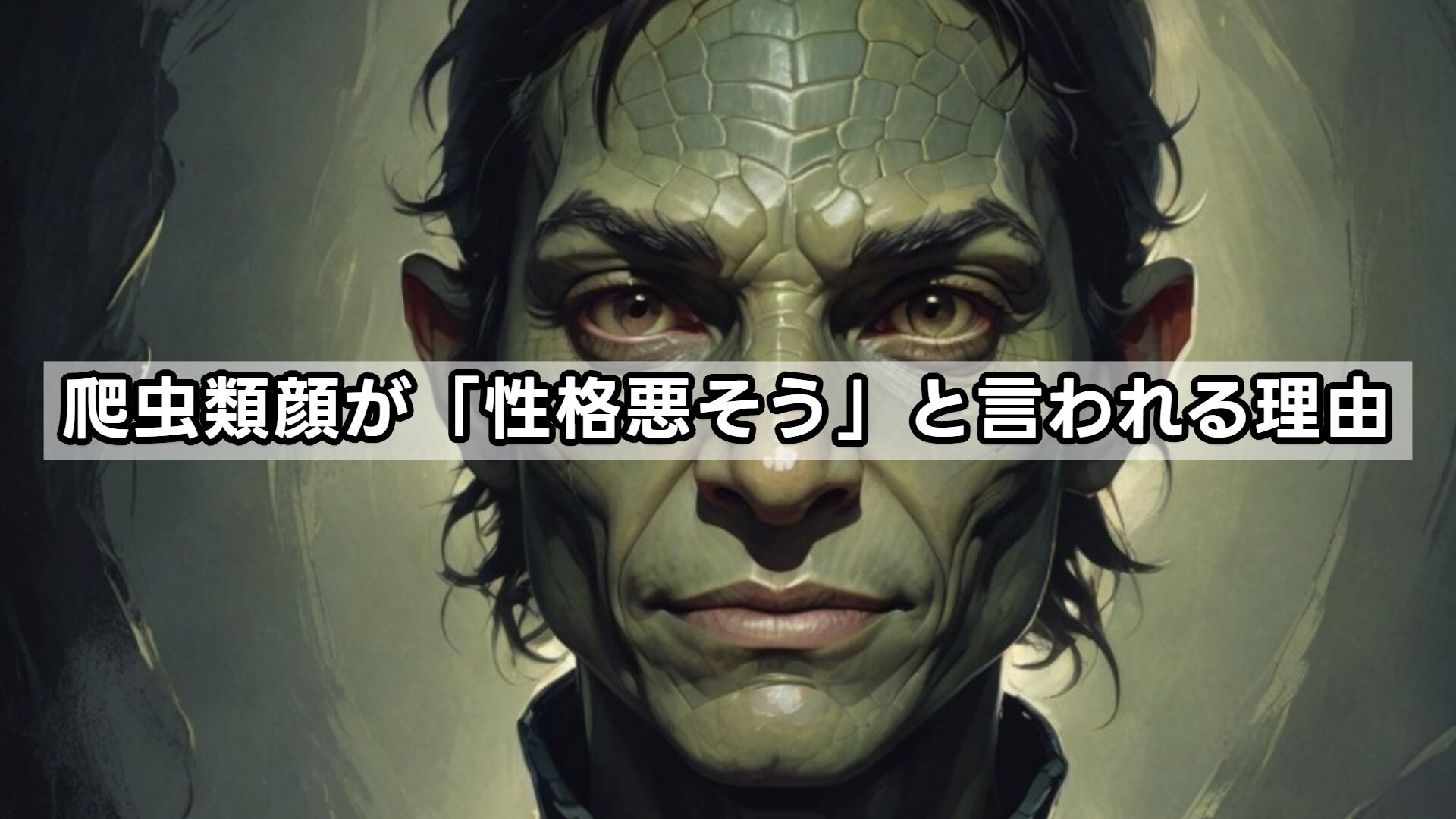爬虫類顔が「性格悪そう」と言われる理由