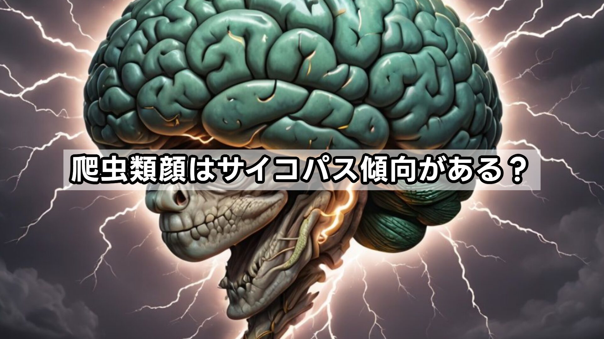 爬虫類顔はサイコパス傾向がある？