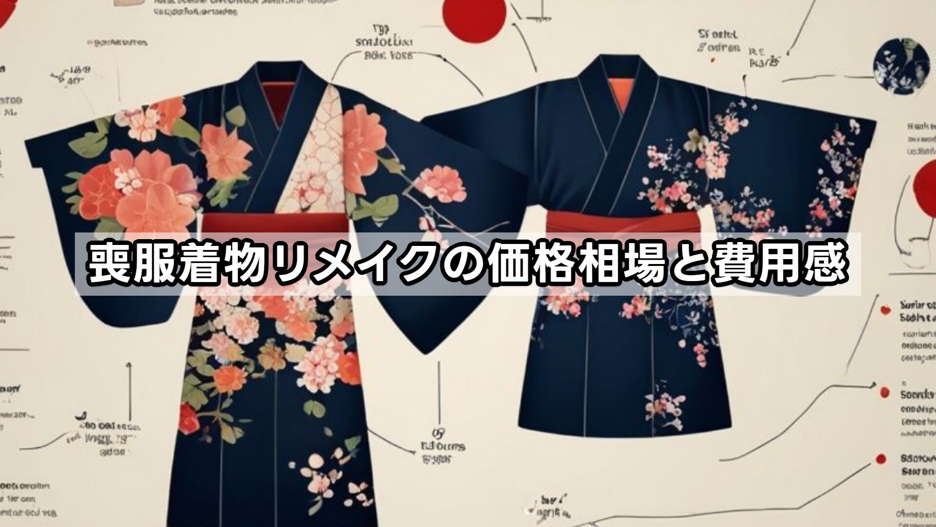 喪服着物リメイクの価格相場と費用感