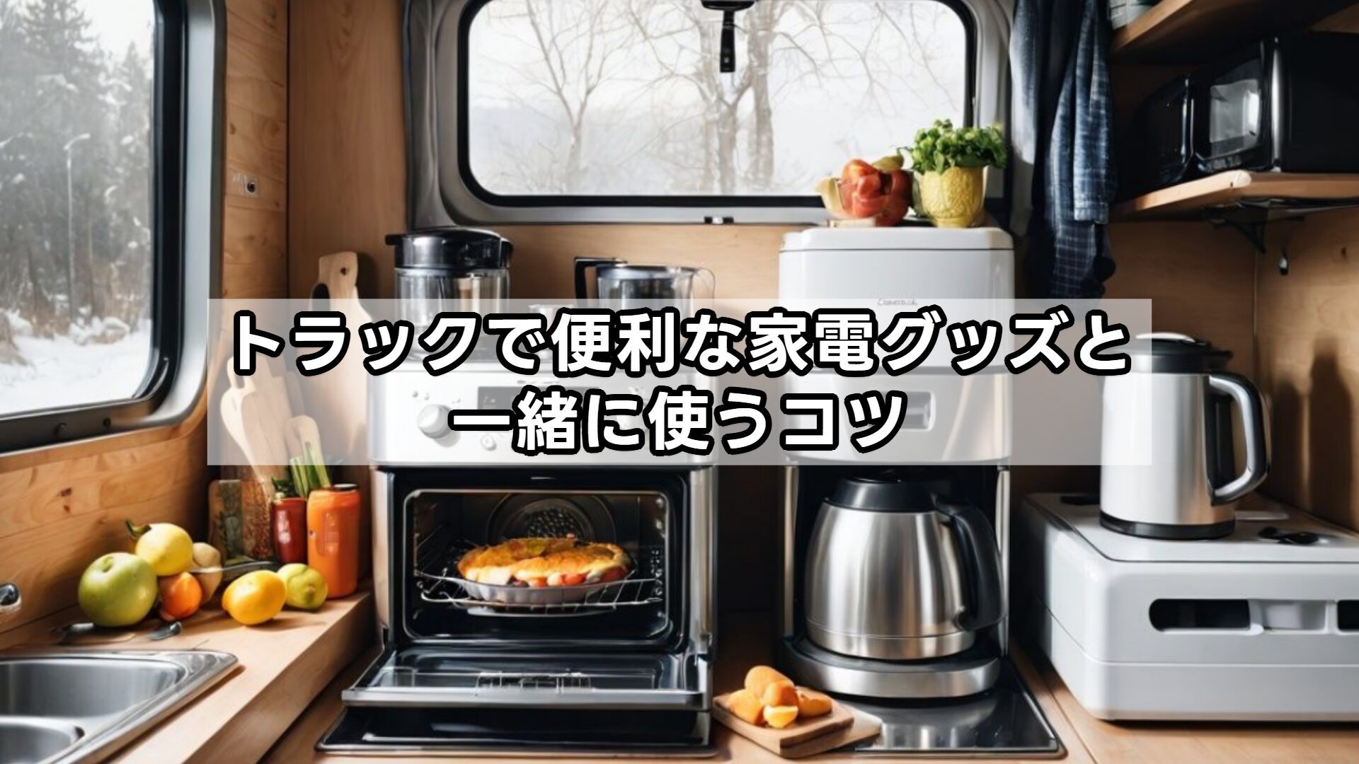 トラックで便利な家電グッズと一緒に使うコツ