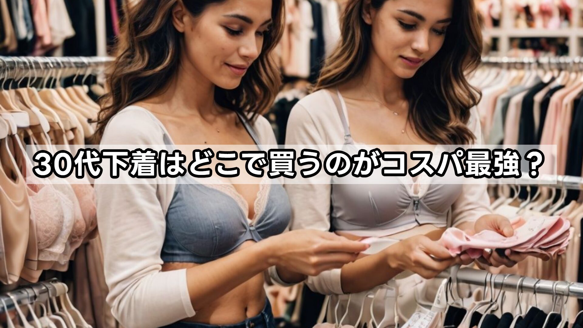 30代下着はどこで買うのがコスパ最強？