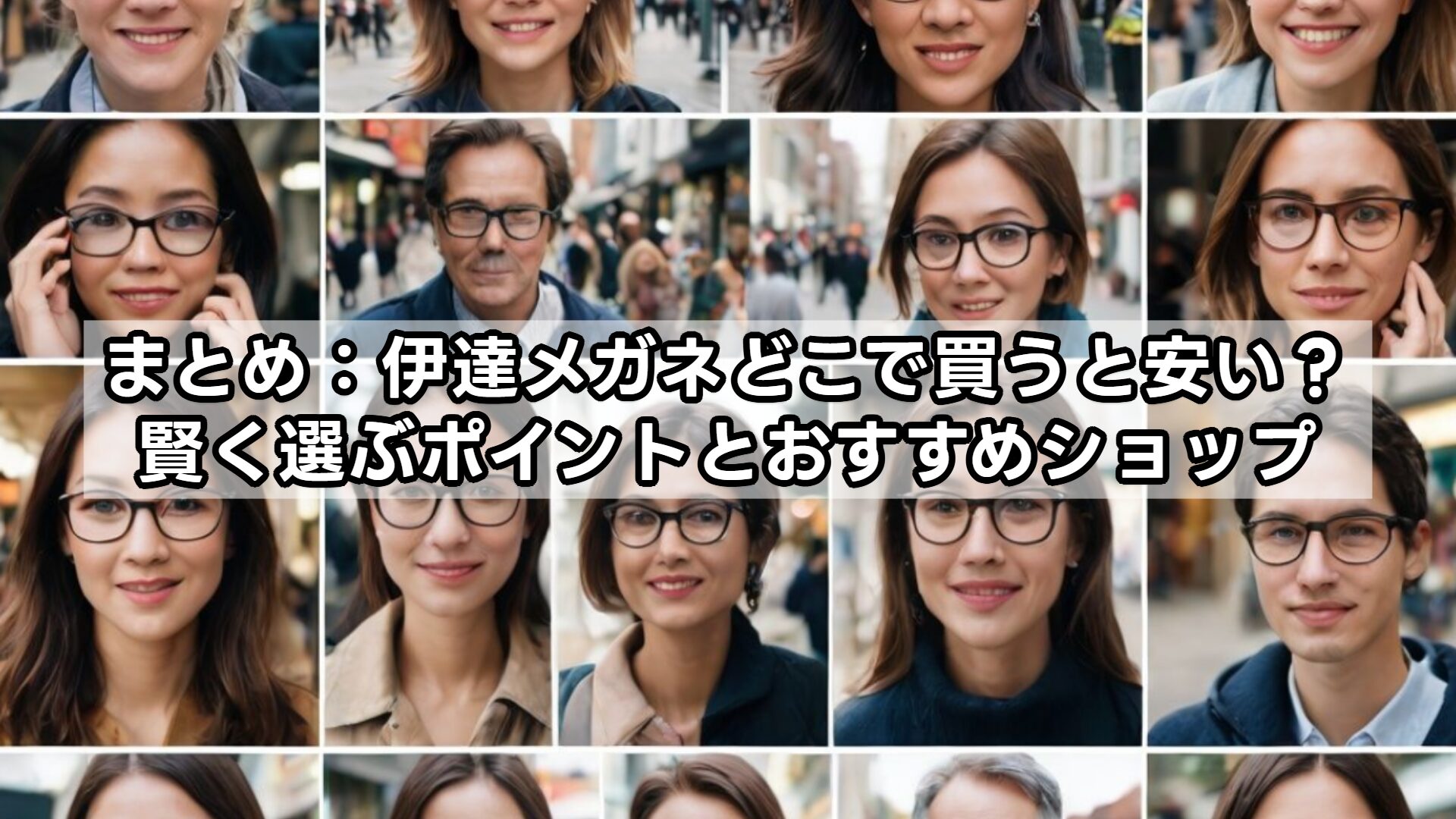 まとめ：伊達メガネどこで買うと安い？賢く選ぶポイントとおすすめショップ