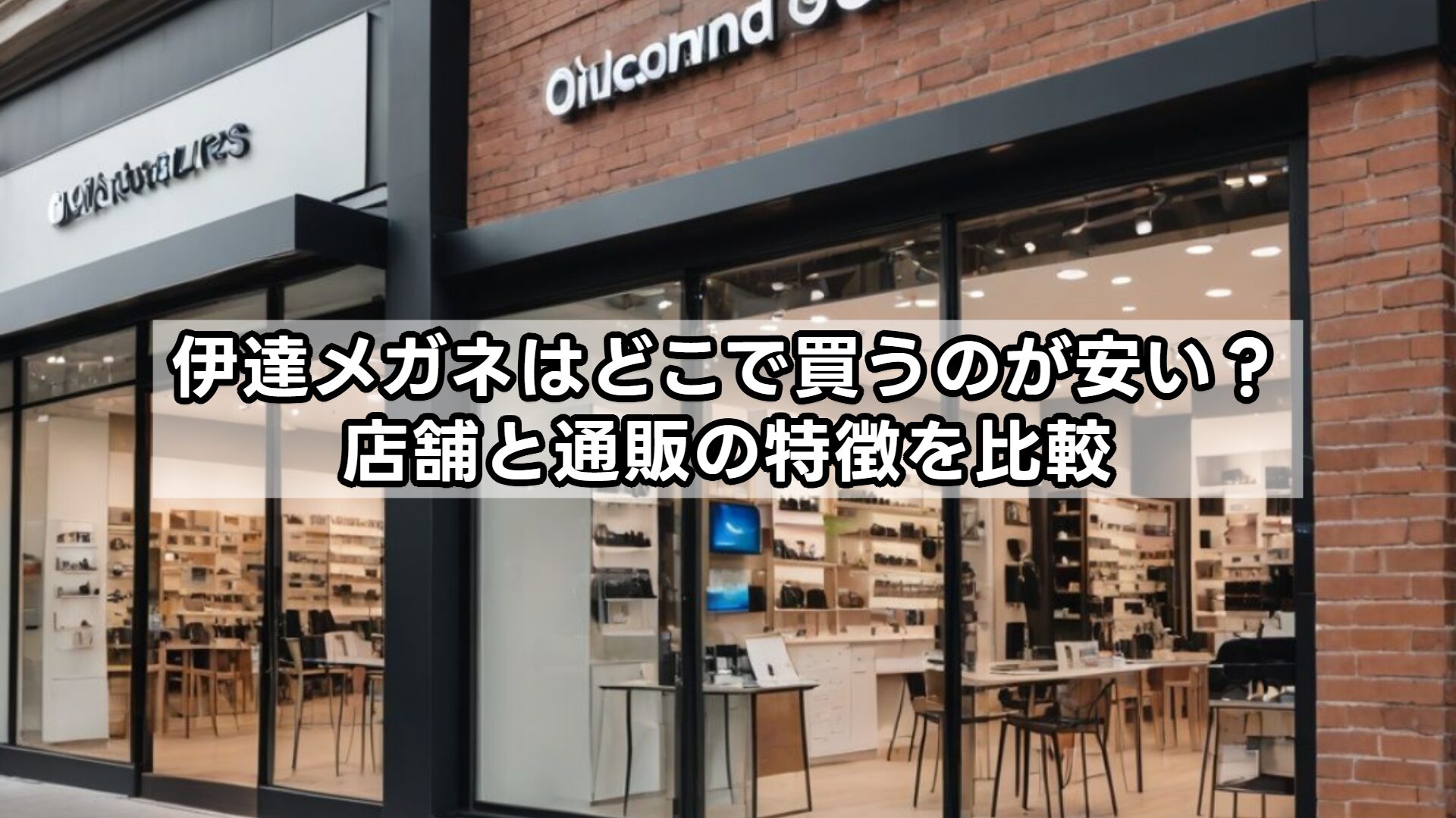 伊達メガネはどこで買うのが安い？店舗と通販の特徴を比較