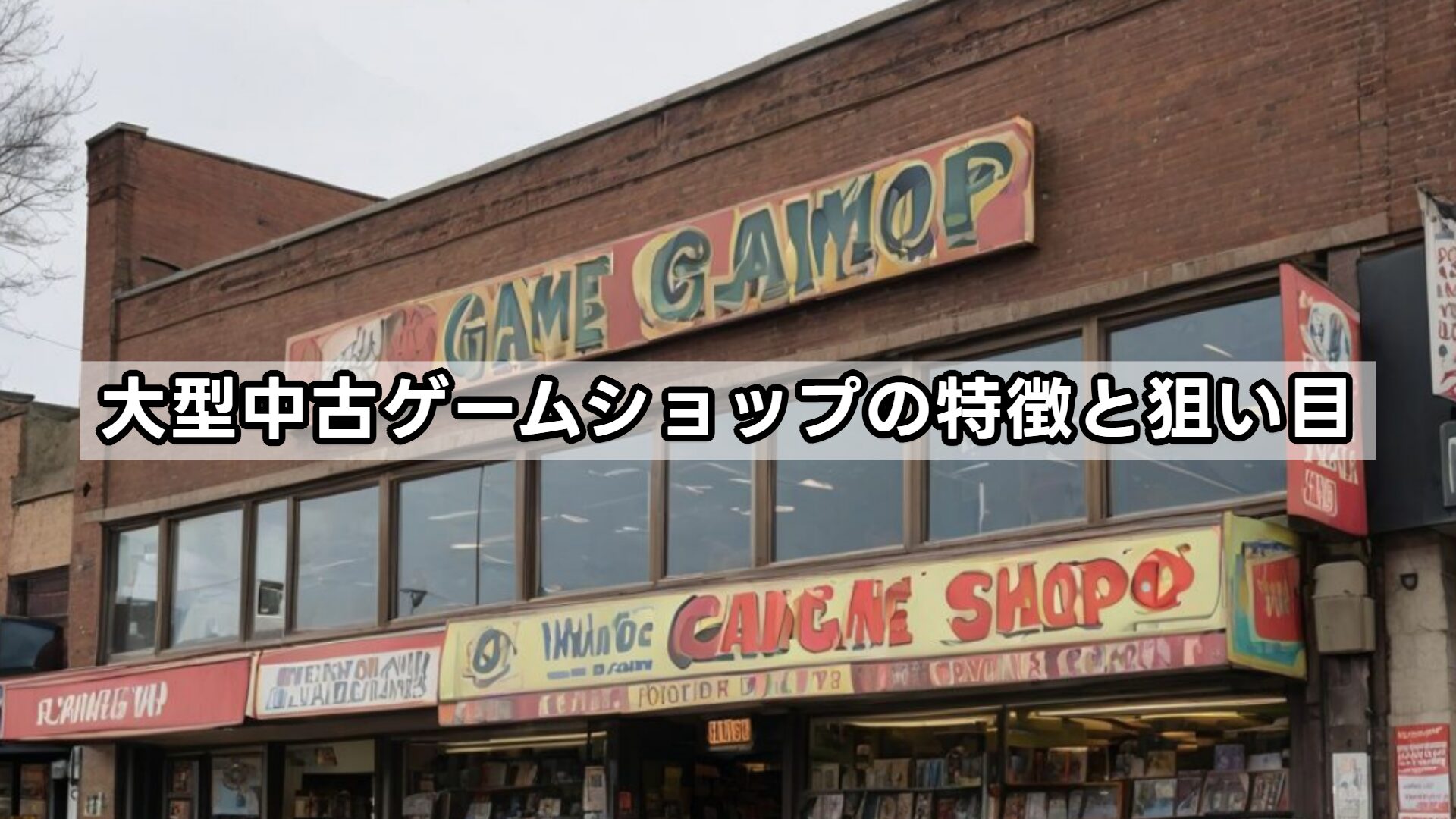 大型中古ゲームショップの特徴と狙い目