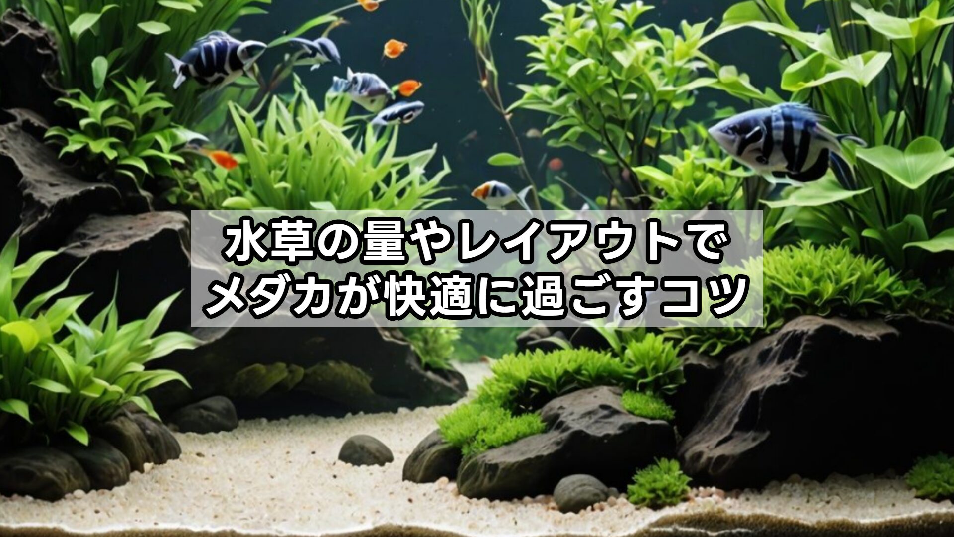 水草の量やレイアウトでメダカが快適に過ごすコツ