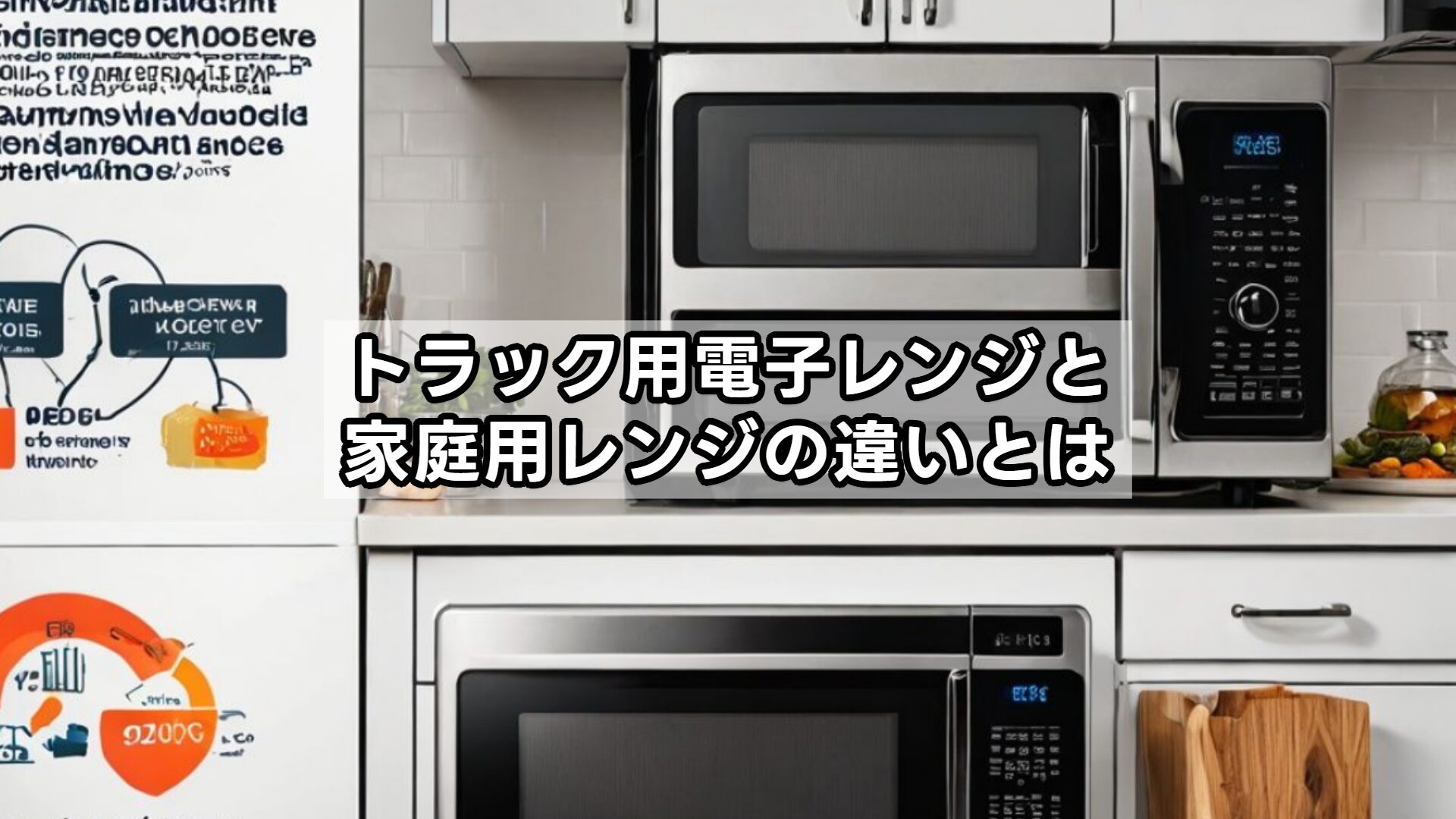 トラック用電子レンジと家庭用レンジの違いとは