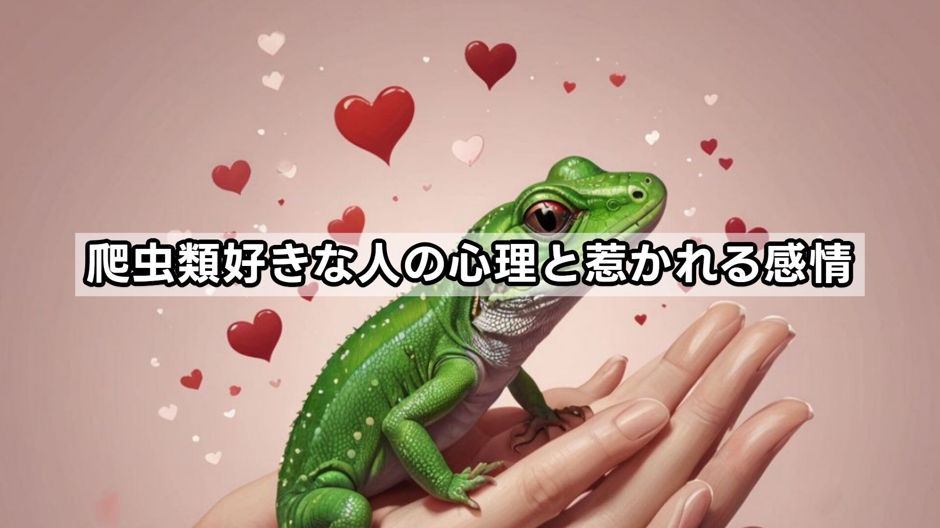 爬虫類好きな人の心理と惹かれる感情