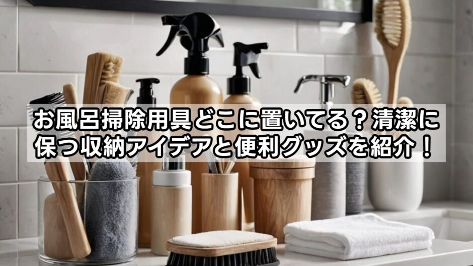 お風呂掃除用具どこに置いてる？清潔に保つ収納アイデアと便利グッズを紹介！