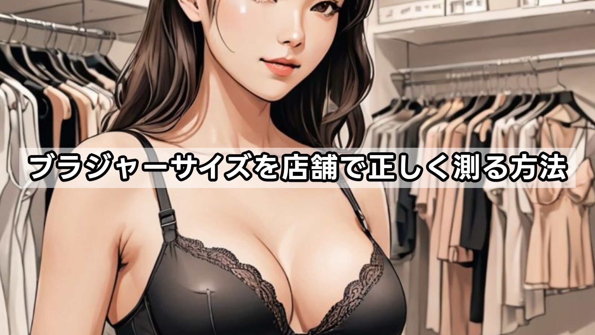 ブラジャーサイズを店舗で正しく測る方法