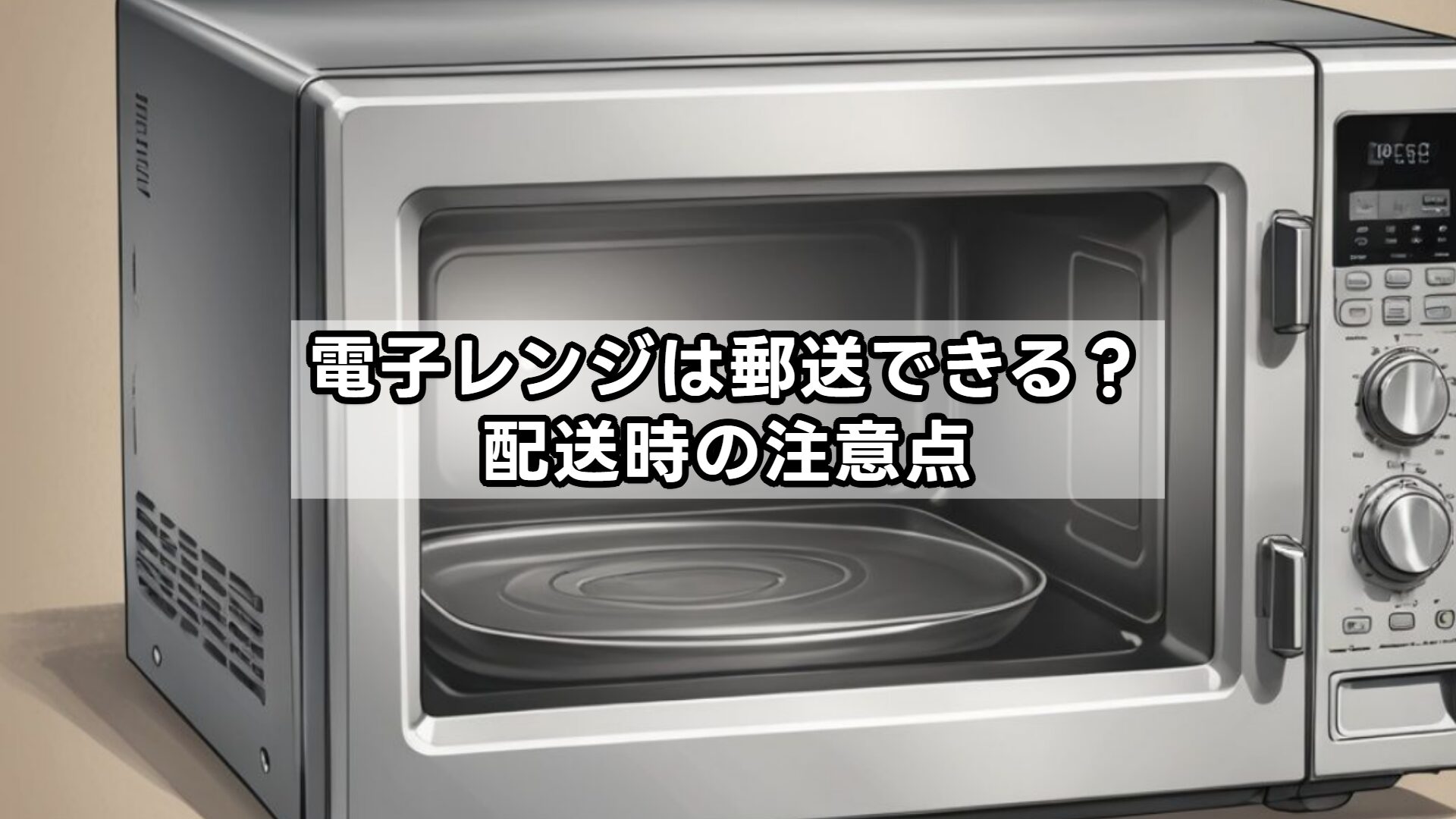 電子レンジは郵送できる?配送時の注意点