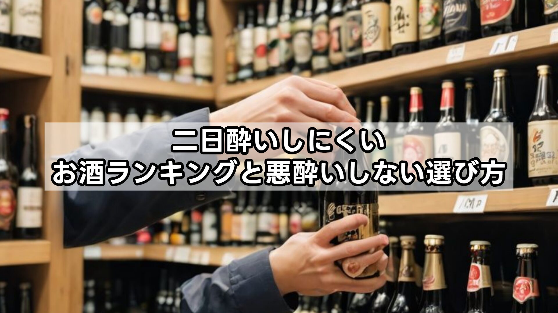 二日酔いしにくいお酒ランキングと悪酔いしない選び方