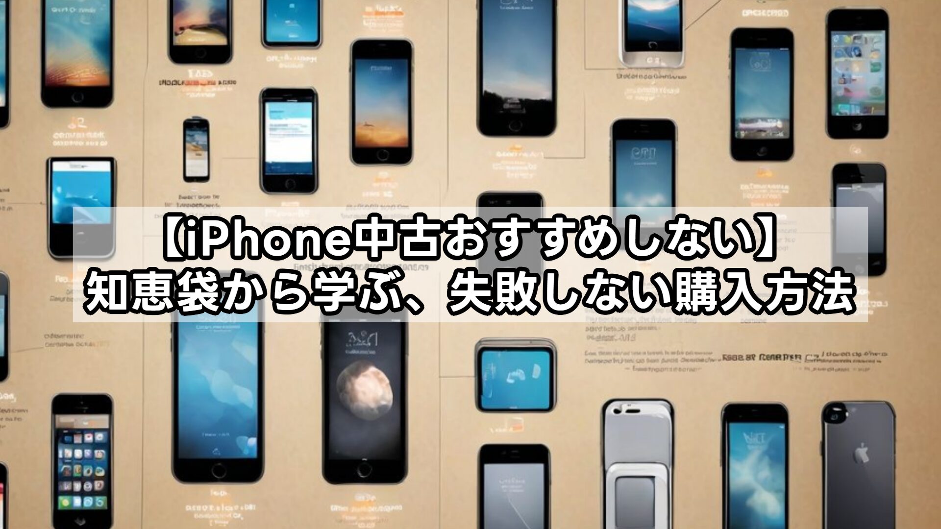 【iPhone中古おすすめしない】知恵袋から学ぶ、失敗しない購入方法