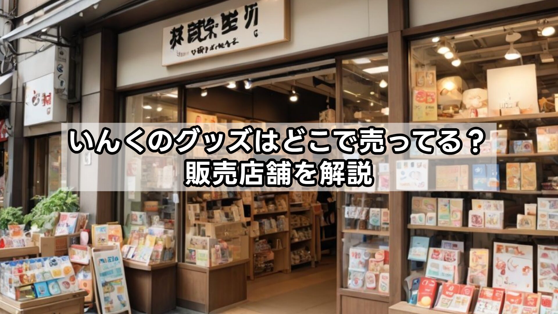 いんくのグッズはどこで売ってる？販売店舗を解説