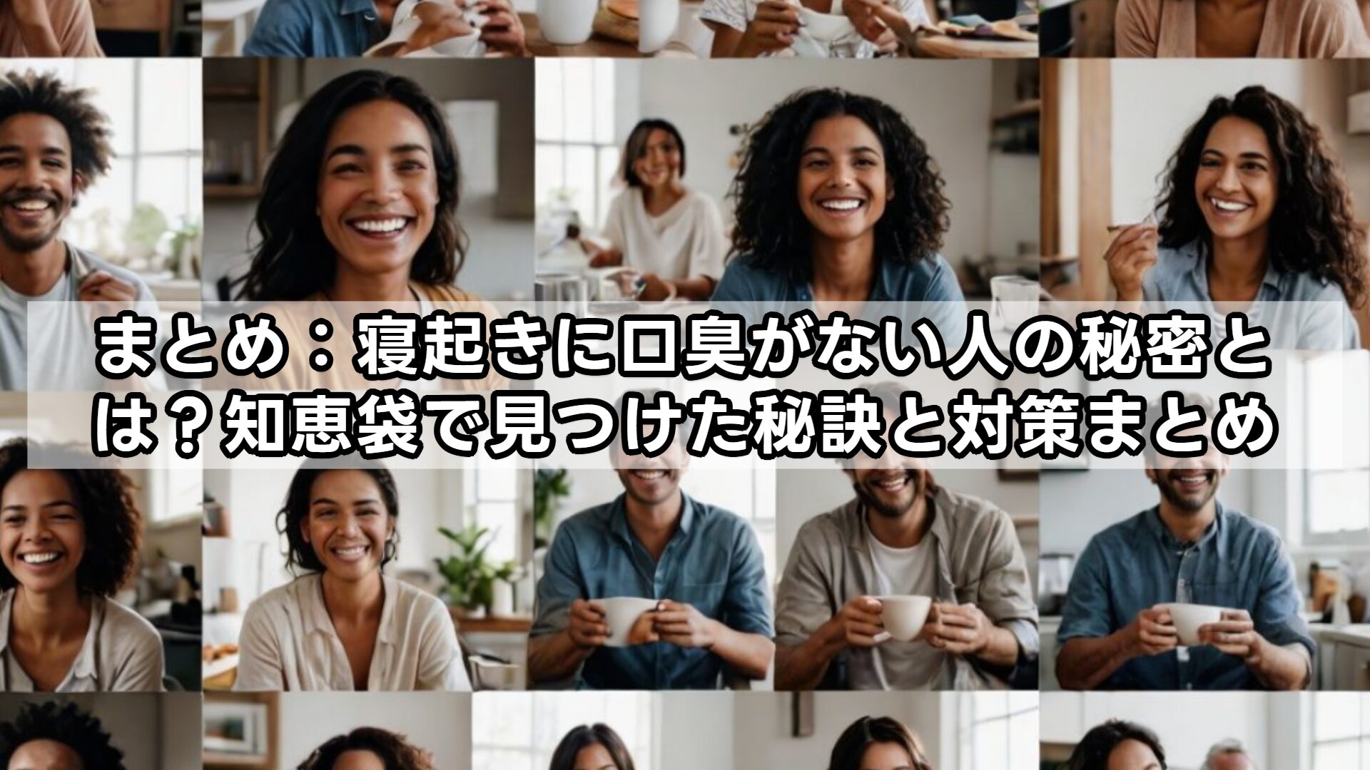 まとめ：寝起きに口臭がない人の秘密とは？知恵袋で見つけた秘訣と対策まとめ