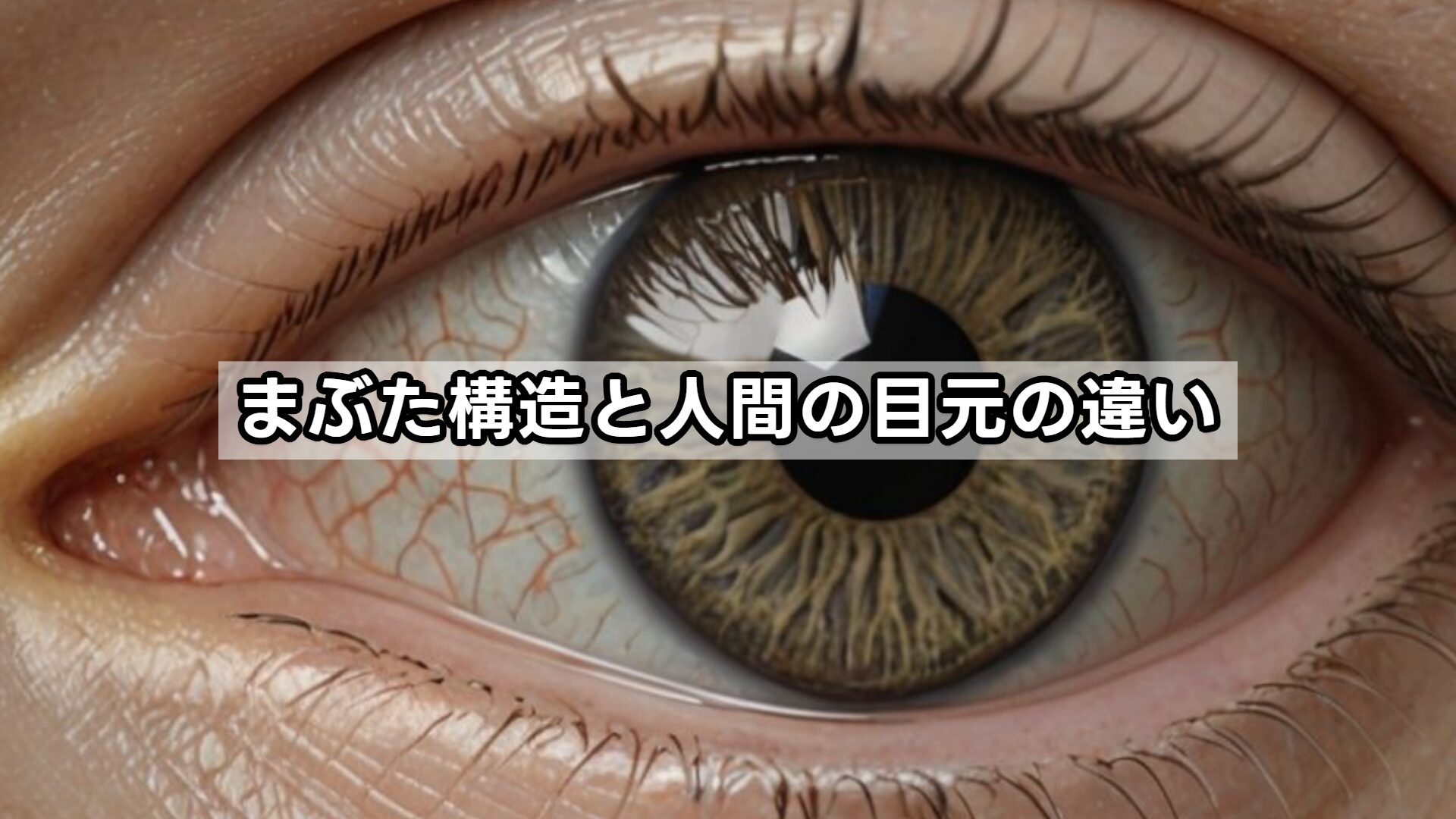 まぶた構造と人間の目元の違い