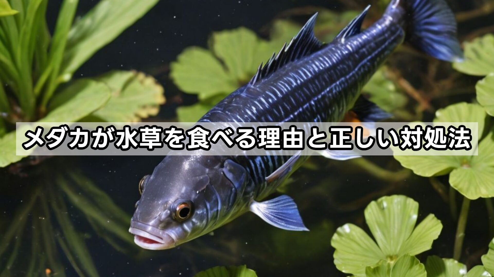 メダカが水草を食べる理由と正しい対処法