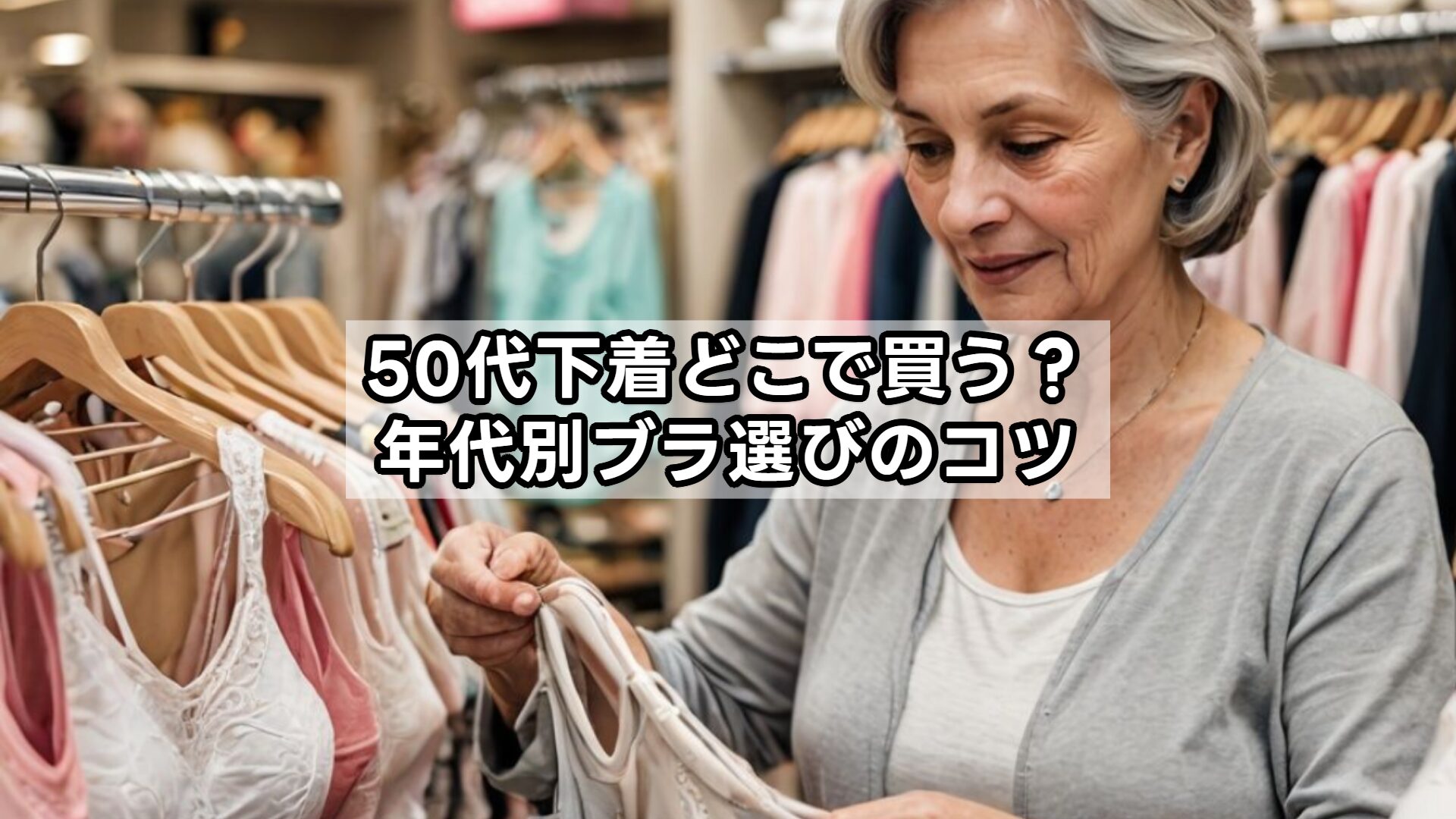 50代下着どこで買う？年代別ブラ選びのコツ