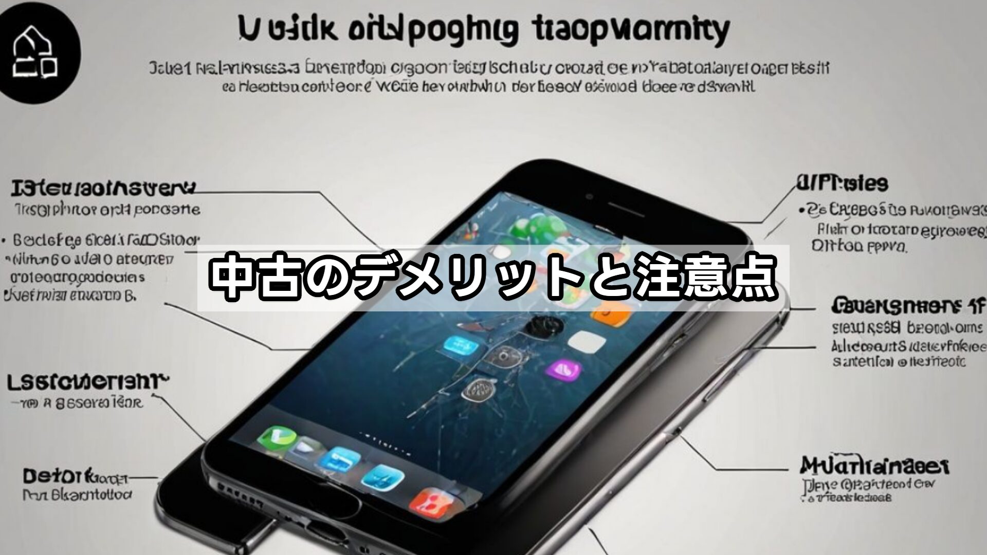 中古のデメリットと注意点