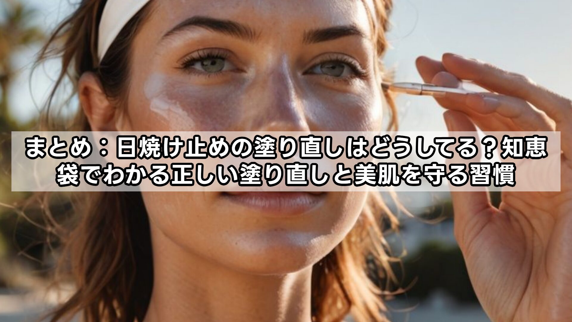 まとめ：日焼け止めの塗り直しはどうしてる？知恵袋でわかる正しい塗り直しと美肌を守る習慣