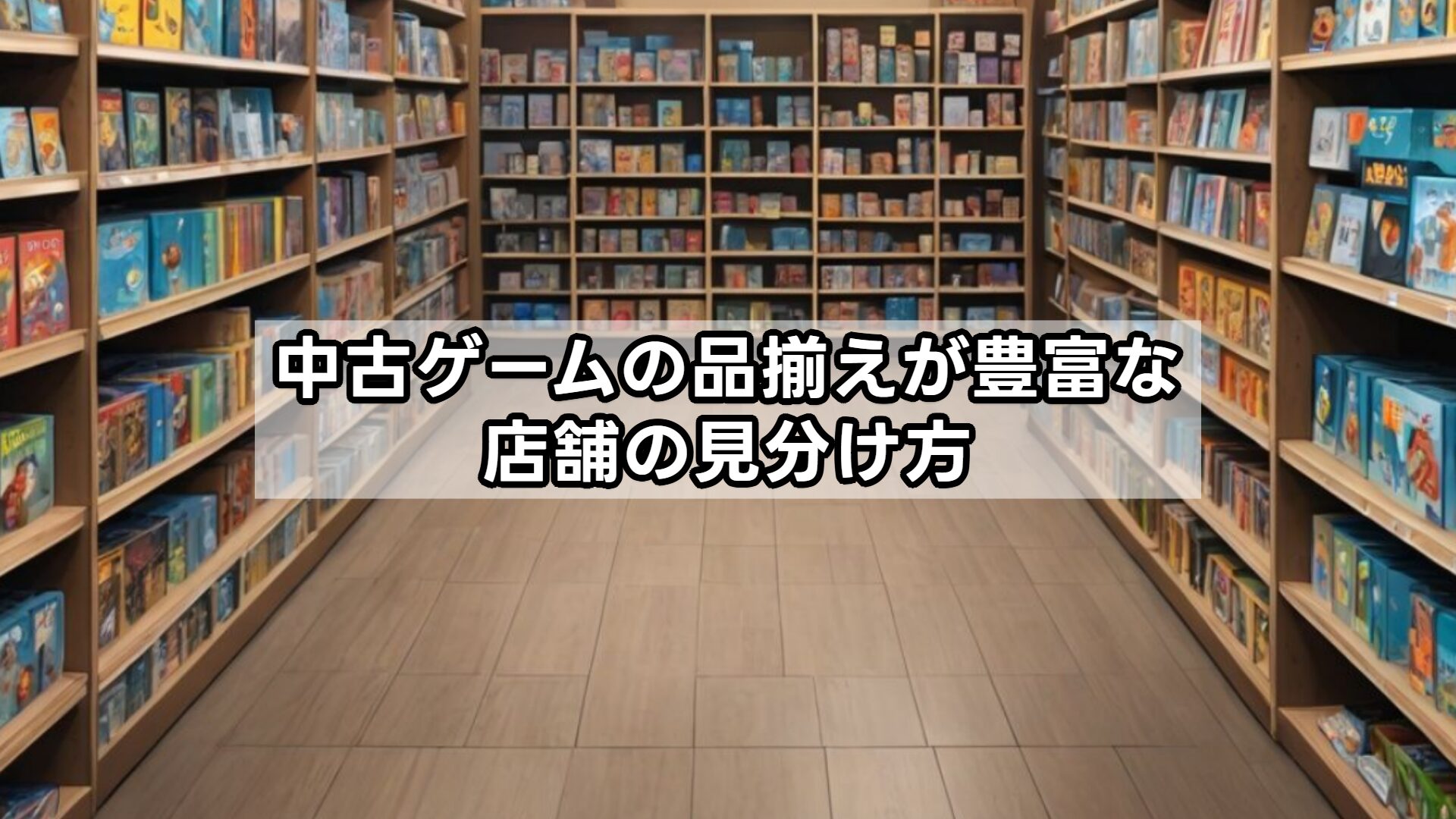 中古ゲームの品揃えが豊富な店舗の見分け方