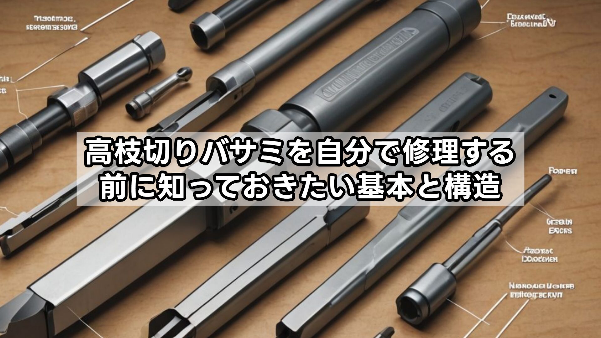 高枝切りバサミを自分で修理する前に知っておきたい基本と構造