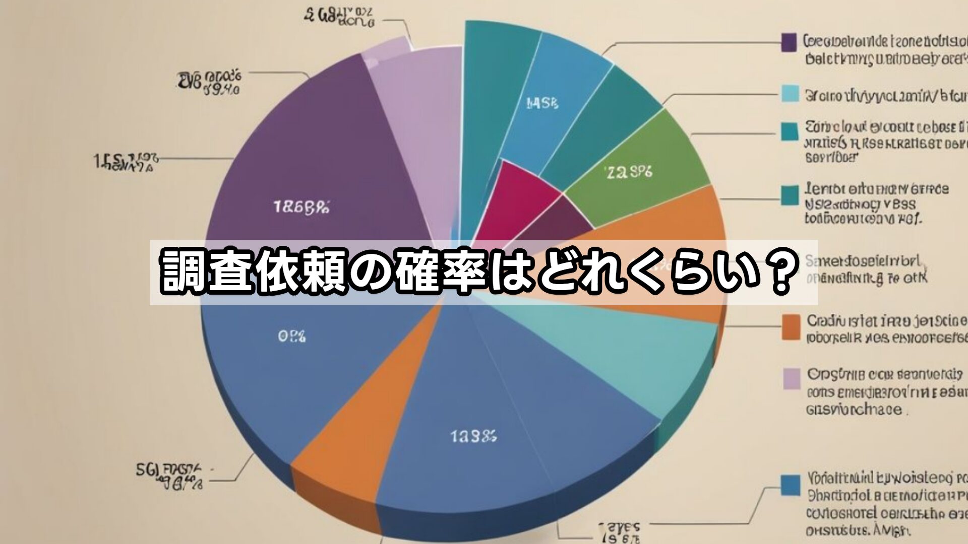 調査依頼の確率はどれくらい？
