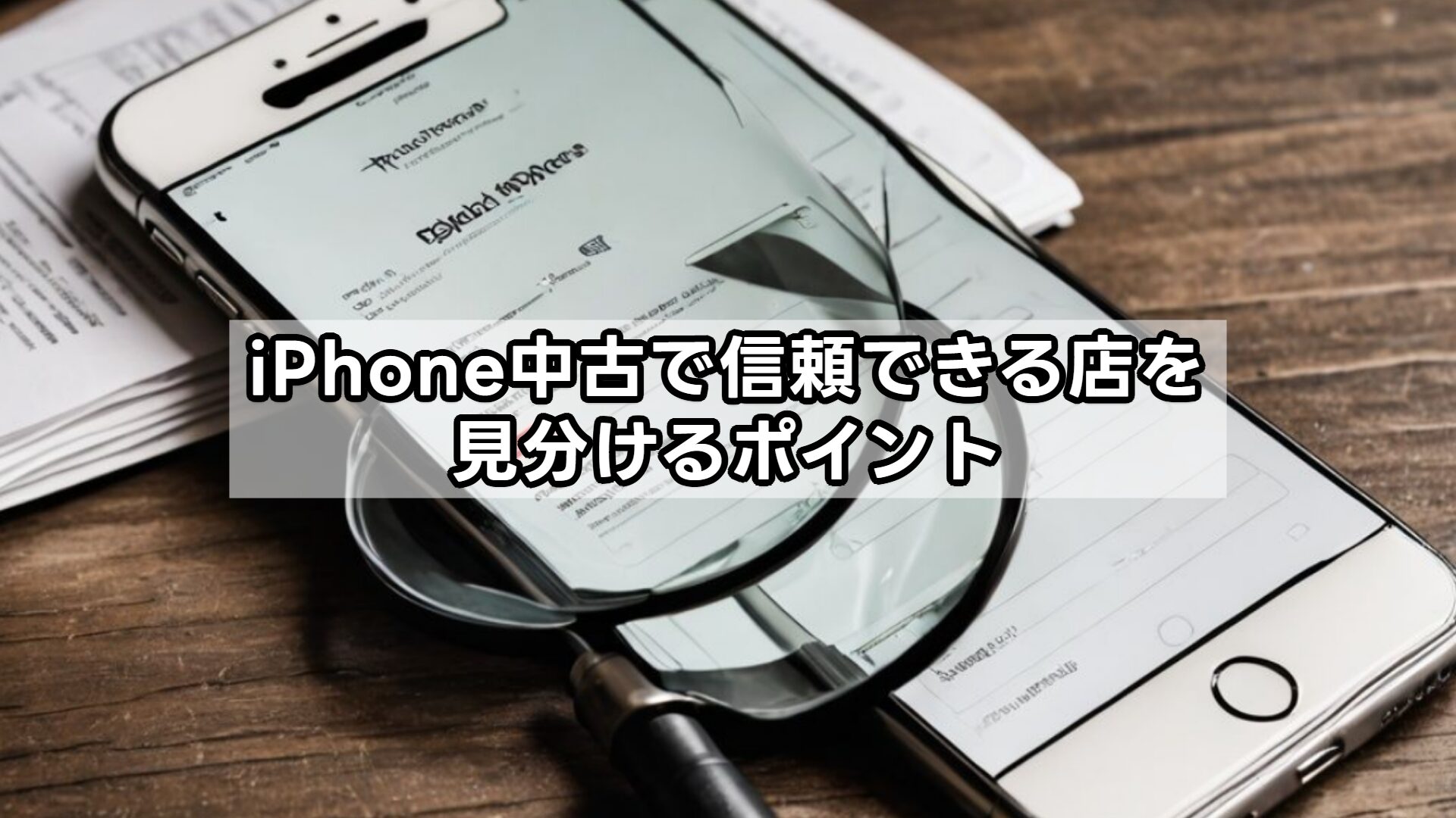 iPhone中古で信頼できる店を見分けるポイント