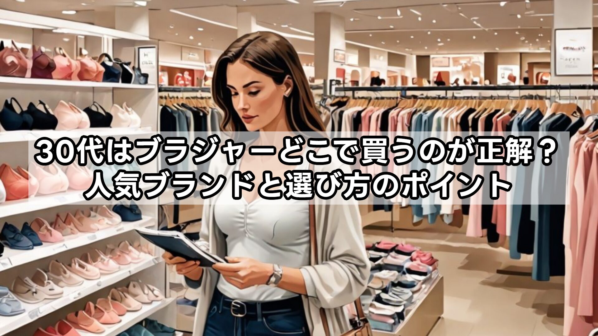 30代はブラジャーどこで買うのが正解？人気ブランドと選び方のポイント