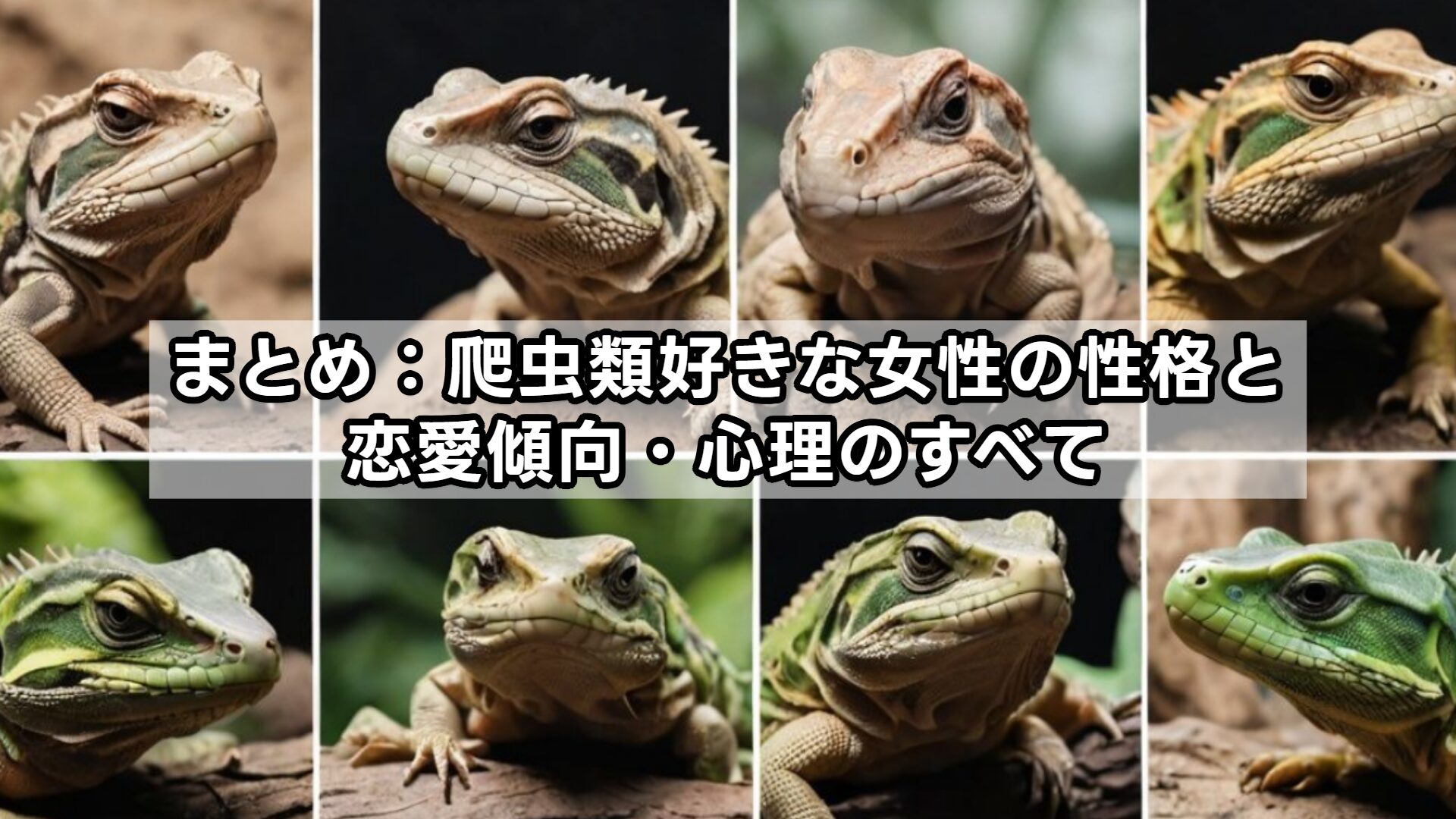 まとめ：爬虫類好きな女性の性格と恋愛傾向・心理のすべて