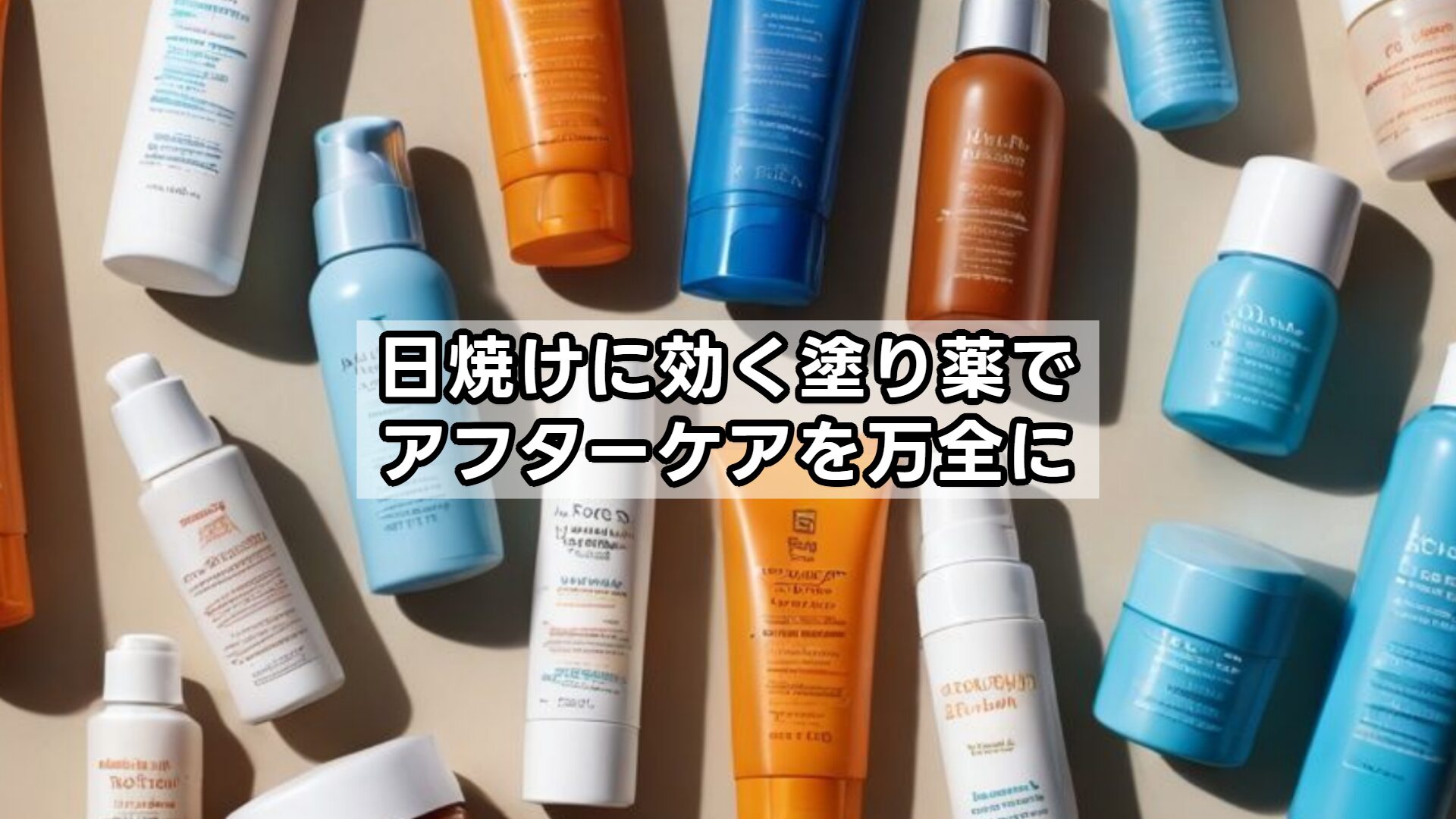 日焼けに効く塗り薬でアフターケアを万全に