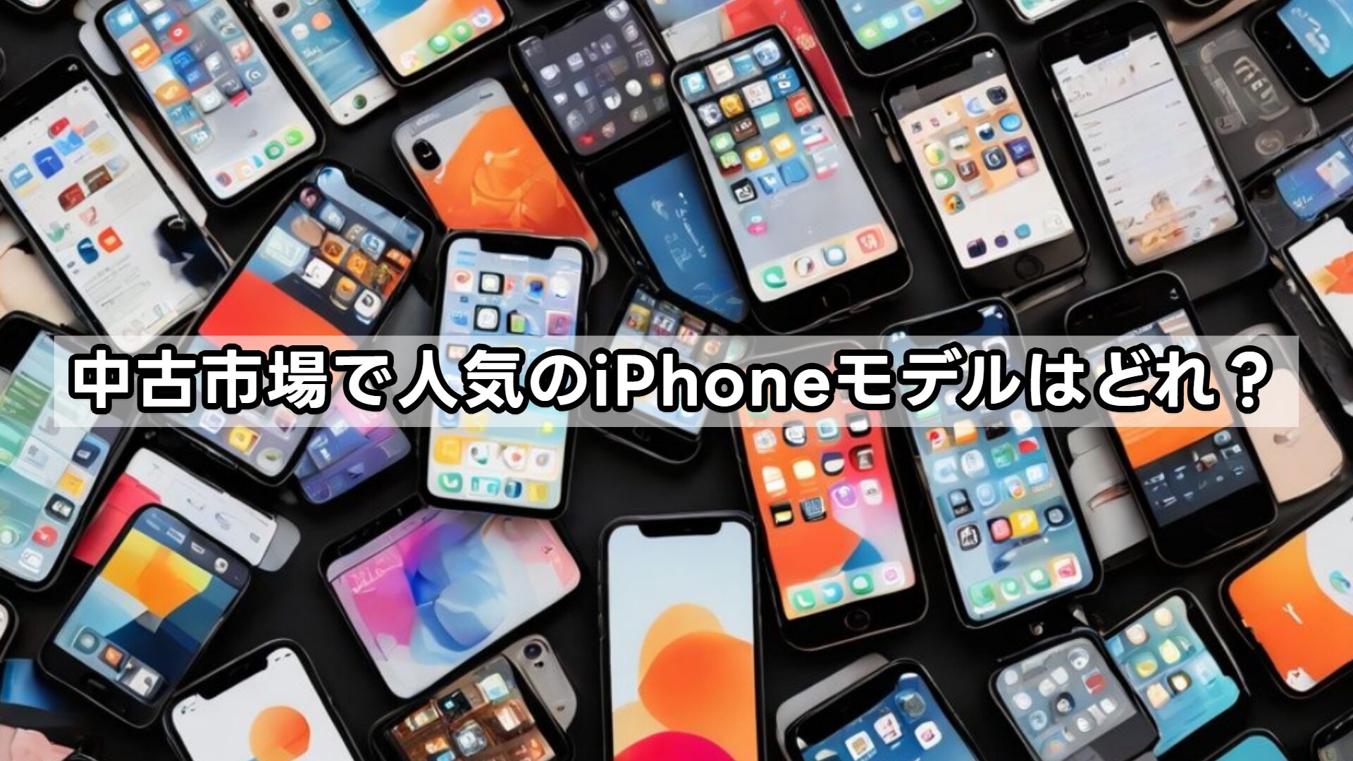 中古市場で人気のiPhoneモデルはどれ？